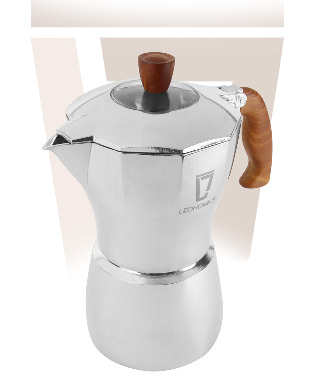 Leonomics Premium Aluminium Moka Pot - 300ml